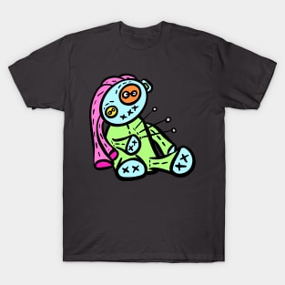 Voodoo Doll Cartoon Dolly Pins T-Shirt